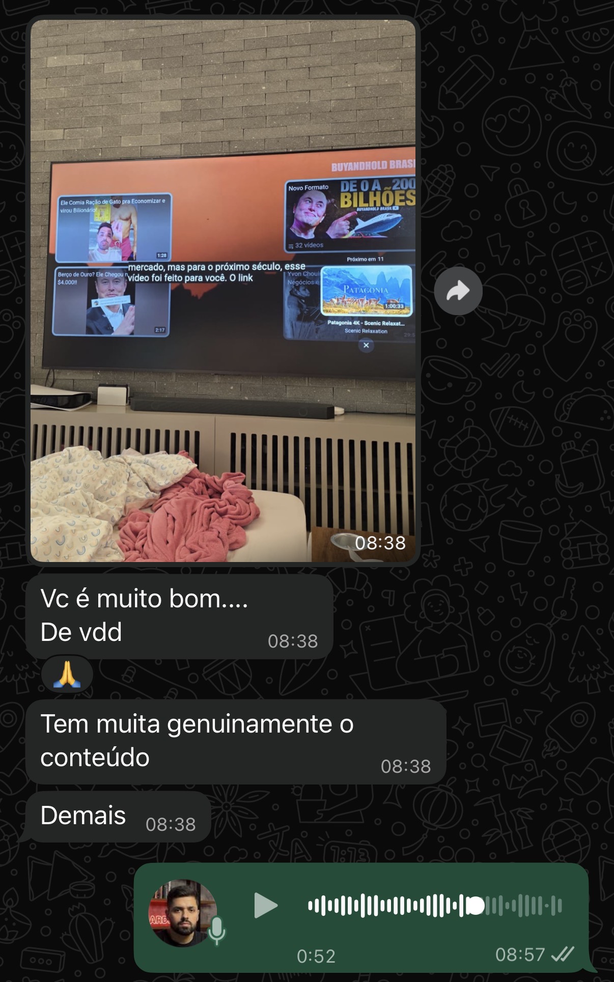 Depoimento de membro