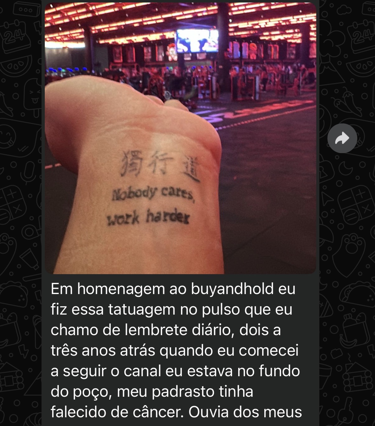 Depoimento de membro